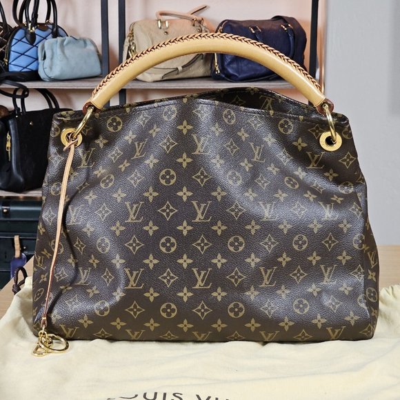 LOUIS VUITTON ARTSY MM Authentic Monogram Tote Hobo LV Bag Shoulder Authentic LV - Picture 2 of 16